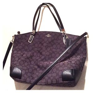 COACH Leather/fabric handbag. NWOT.